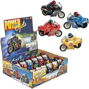12-piece Friction-Powered Pull Back Motorcycle Set