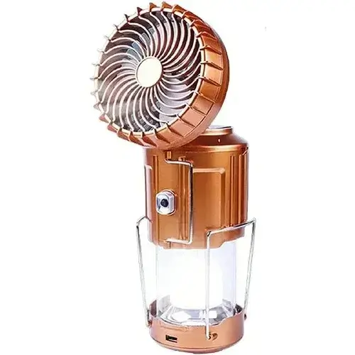 6-in-1 Outdoor LED Camping Lantern With Fan - 1800mAh