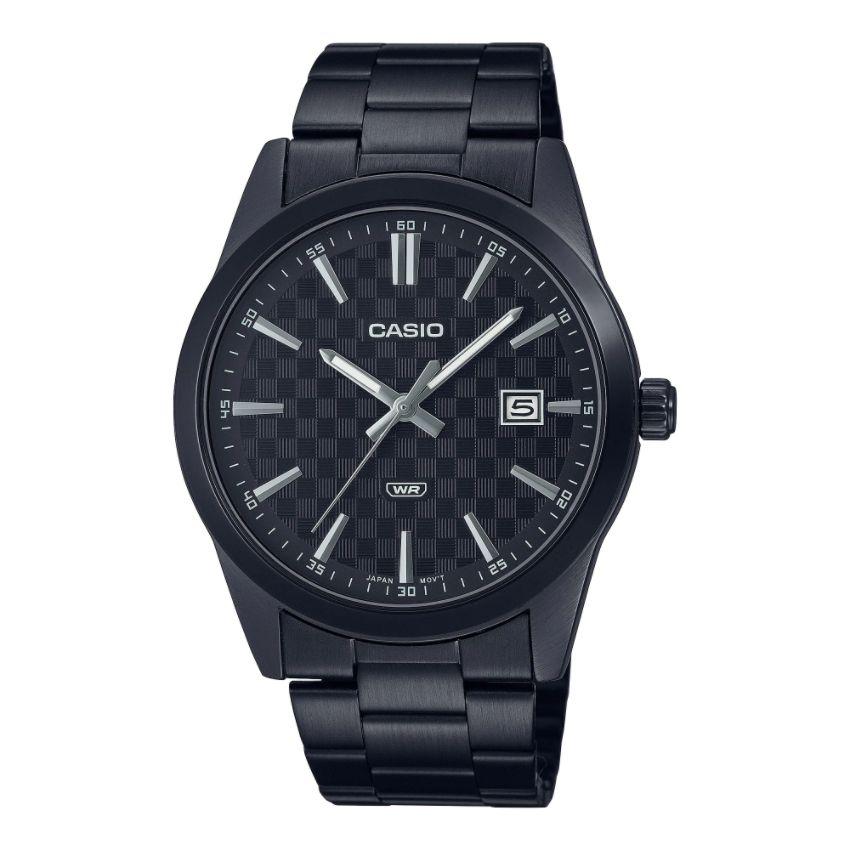 Casio MTP-VD03B-1AUDF Men's Analog Black Dial Stainless Steel Watch