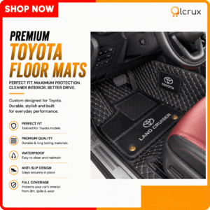 Toyota Land Cruiser VIP Floor Mat | Premium Double Layer Leather Mat