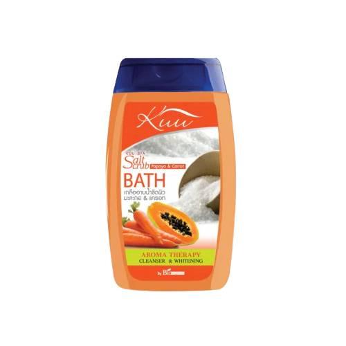 Kuu Spa Salt Scrub Bath Papaya & Carrot 450 ml