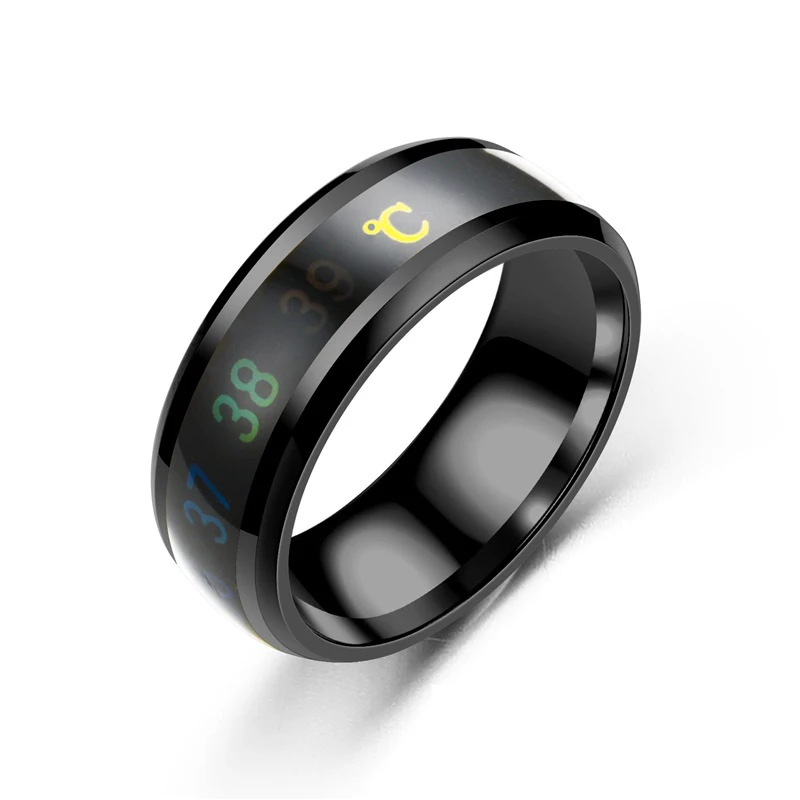 Smart Stainless Steel Multifunctional Ring for Couple Mood Feeling Intelligent Temperature Sensitive Rings Waterproof Jewelry - AliExpress 36